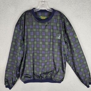 St Andrews Golf Shop Old Course Tartan Golf Jacket Windbreaker Large